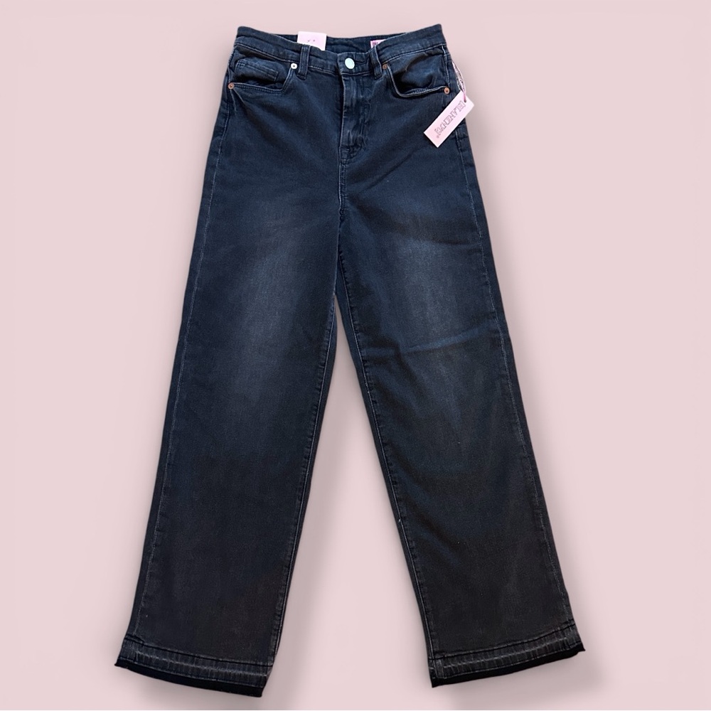 BLANKNYC Wide Leg Ribcage Jeans Girls 14 Mini Franklin NWT Black